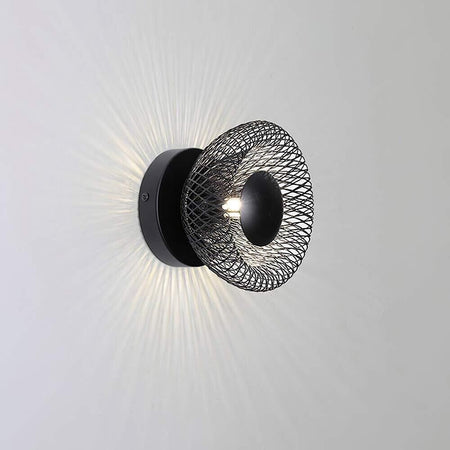 Applique A Parete Lampada Da Muro Decorativa In Metallo Nero Attacco G9 Aq48n Universo