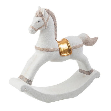 Cavallino a dondolo natalizio "Jerrard" bianco e oro in porcellana Casa e cucina/Decorazioni per interni/Addobbi e decorazioni per ricorrenze/Decorazioni natalizie/Schiaccianoci MagiediNatale.it - Altamura, Commerciovirtuoso.it