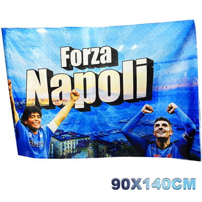 Bandiera Forza Napoli Festa 3 Scudetto Diego Armando Maradona Dilorenzo 90x140cm Sport e tempo libero/Fan Shop/Calcio/Bandiere e gagliardetti Trade Shop italia - Napoli, Commerciovirtuoso.it