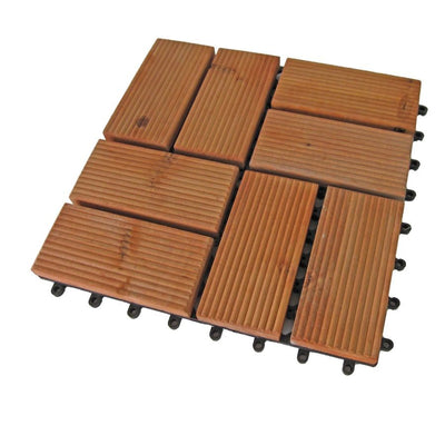 Piastrella pavimento in legno ad incastro cm30xh30x3 Vacchetti