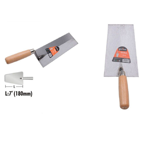 Spatola Cazzuola In Acciaio 180 Mm 7 Trapezio Manico In Legno Ferramenta 90485 Fai da te/Pitture trattamenti per pareti e utensili/Strumenti e attrezzi per verniciatura/Spatole Trade Shop italia - Napoli, Commerciovirtuoso.it