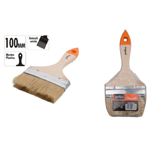 Pennello Piatto Da 4 100 Mm Pennellessa Per Pittura Verniciare Dipingere 90266 Fai da te/Pitture trattamenti per pareti e utensili/Strumenti e attrezzi per verniciatura/Applicazione colore/Pennelli/Pennellesse Trade Shop italia - Napoli, Commerciovirtuoso.it