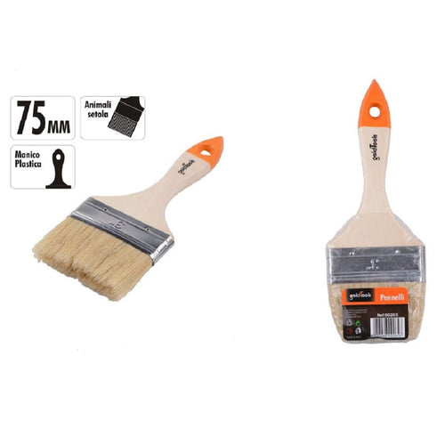 Pennello Piatto Da 3 75mm Pennellessa Per Pittura Verniciare Dipingere 90265 Fai da te/Pitture trattamenti per pareti e utensili/Strumenti e attrezzi per verniciatura/Applicazione colore/Pennelli/Pennellesse Trade Shop italia - Napoli, Commerciovirtuoso.it