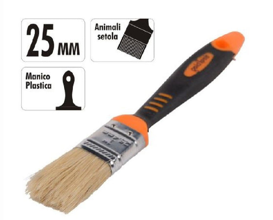 Pennello Piatto 1" 25 Mm Setole Morbide Pittura Vernice Manico Antiscivolo 90275 Fai da te/Pitture trattamenti per pareti e utensili/Strumenti e attrezzi per verniciatura/Applicazione colore/Pennelli/Pennellesse Trade Shop italia - Napoli, Commerciovirtuoso.it