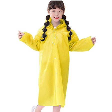Mantella Impermeabile Con Cappuccio Anti Pioggia Bambini Poncho Vari Colori  Moda 