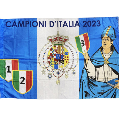 Bandiera Con San Gennaro Regno Delle Due Sicilie Napoli Campione D'italia 2023 Sport e tempo libero/Fan Shop/Calcio/Bandiere e gagliardetti Trade Shop italia - Napoli, Commerciovirtuoso.it