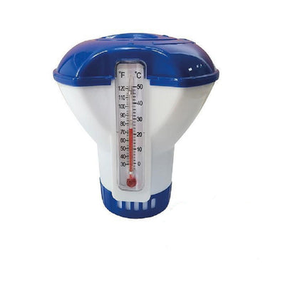 Dispenser Dosatore Cloro Con Termometro Pastiglie Mini Piscina Regolabile 42404
