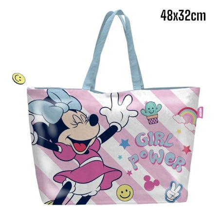 Borsa Da Mare Minnie Mouse Per Donna E Bambina Shopping Bag Disney 2023 -  commercioVirtuoso.it