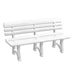 Panchina Olimpia 150 cm in resina bianca da giardino per esterno Giardino e giardinaggio/Arredamento da giardino e accessori/Panche Decor Space - Altamura, Commerciovirtuoso.it