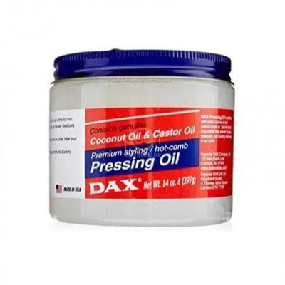 DAX PRESSING OILPREMIUM STYING / HOT COMB WITH COCONUT OIL & CASTOR OIL 397G PER CAPELLI