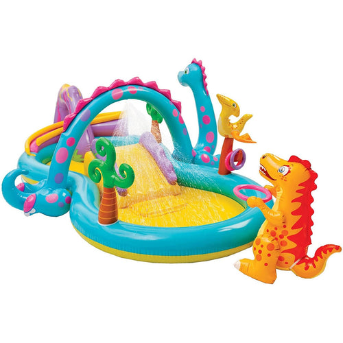 Piscina gonfiabile Dinosauro con spruzzo per bambini 297 x 193 cm Giochi e giocattoli/Sport e giochi all'aperto/Giochi aquatici e piscine per bambini/Piscinette per bambini La Zappa - Altamura, Commerciovirtuoso.it