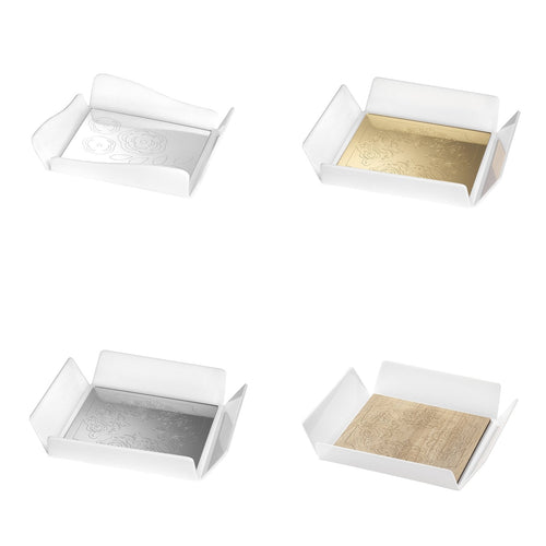 Svuotatasche per tavolo elegante con decorazione incisa in Plex Made in Italy Casa e cucina/Organizzazione interni/Organizzazione guardaroba/Organizer e svuotatasche da comò MagiediNatale.it - Altamura, Commerciovirtuoso.it