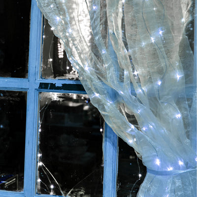 Tenda Chiffon con 200 nanoled Bianco luce fissa per uso interno Casa e cucina/Decorazioni per interni/Addobbi e decorazioni per ricorrenze/Decorazioni natalizie/Luci natalizie/Catene luminose per interni MagiediNatale.it - Altamura, Commerciovirtuoso.it