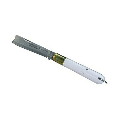 Coltello per innesti Coltellerie PCF con lama in acciaio inox con manico bianco Fai da te/Utensili elettrici e a mano/Attrezzi da giardinaggio/Coltelli da giardino La Zappa - Altamura, Commerciovirtuoso.it
