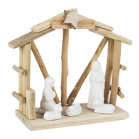 Capanna in legno con Natività Stilizzata "Divina" Decorazione per presepe h 20 cm Casa e cucina/Decorazioni per interni/Addobbi e decorazioni per ricorrenze/Decorazioni natalizie/Presepi/Statuine e fondali per il presepe MagiediNatale.it - Altamura, Commerciovirtuoso.it