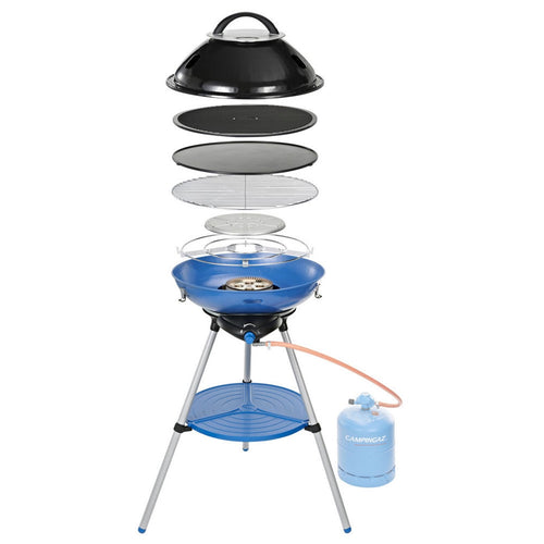 Fornello da campeggio Party Grill 600 per viaggio trasportabile con griglia Sport e tempo libero/Attività ricreative all'aperto/Camping e outdoor/Cucine e accessori da campeggio/Fornellini La Zappa - Altamura, Commerciovirtuoso.it
