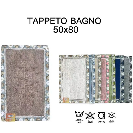 Tappeto Tappetino Bagno Assorbente Decorazione Art Heart In Vari Colori  50x80 Cm - commercioVirtuoso.it