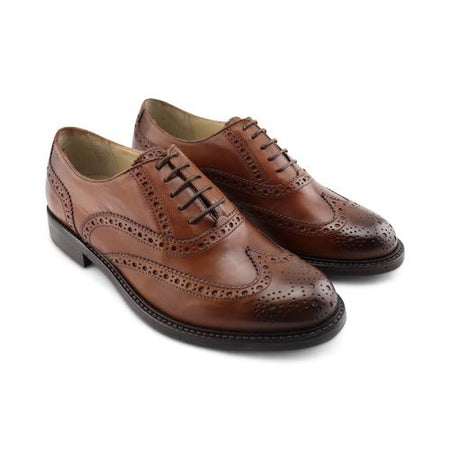 Scarpa da Uomo Francesine in pelle color cuoio scarpa elegante stile inglese  artigianale italiana - commercioVirtuoso.it