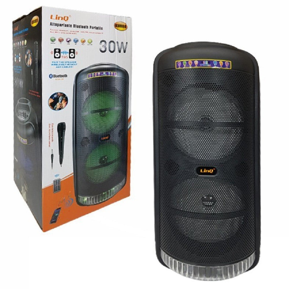 Altoparlante Speaker Cassa Bluetooth Portatile Kb8808 30w