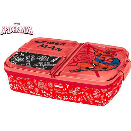 Porta Pranzo Merenda Bambino Lunch Box Scatola Per Scuola Asilo Tema  Spiderman 