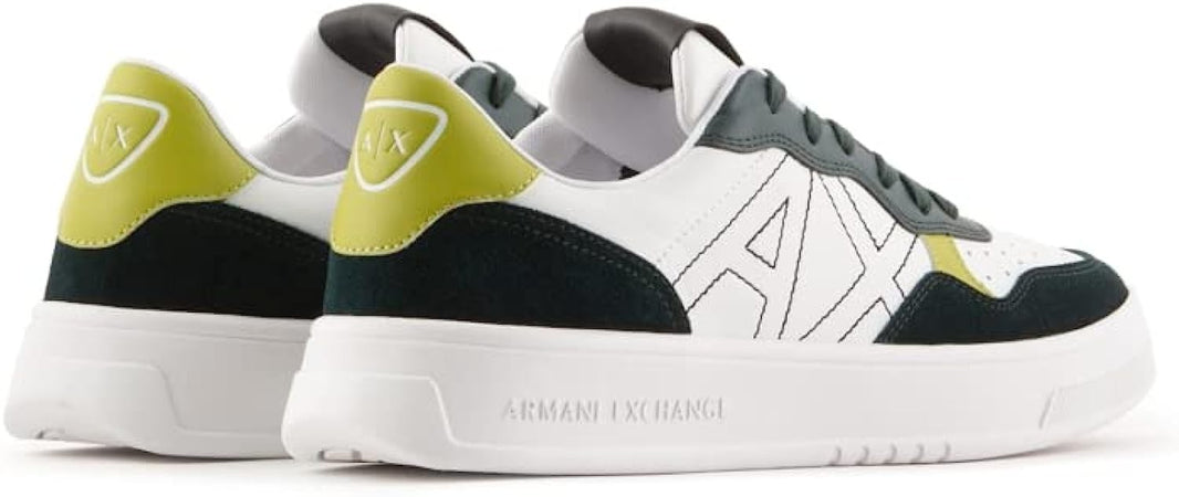 ARMANI EXCHANGE Sneakers art. XUX148 White-Green Moda/Uomo/Scarpe/Sneaker e scarpe sportive/Sneaker casual Bilello Shop - San Giovanni in Fiore, Commerciovirtuoso.it