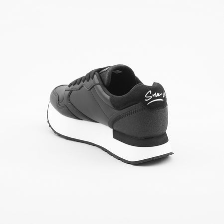 Sun68 Sneakers Donna Nere Maxi Suola Platform Art. Z43220 Nero.