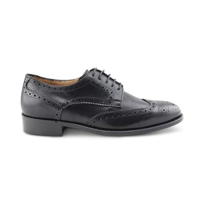 Derby pelle nera scarpa Inglese elegante marrone da uomo stringata in pelle nera lucida artigianale Made in Italy Moda/Uomo/Scarpe/Scarpe stringate basse Otisopse - Napoli, Commerciovirtuoso.it