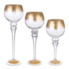 Candele a calice in vetro alto Classy oro e bianco per Natale set di 3 pezzi Casa e cucina/Decorazioni per interni/Candele e portacandele/Candele/Candele a colonna MagiediNatale.it - Altamura, Commerciovirtuoso.it
