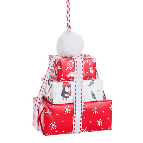 Pendaglio pacco regalo Chase per albero di Natale color Bianco e Rosso decorazione natalizia Casa e cucina/Decorazioni per interni/Addobbi e decorazioni per ricorrenze/Decorazioni natalizie/Addobbi e decorazioni/Ciondoli e pendenti MagiediNatale.it - Altamura, Commerciovirtuoso.it