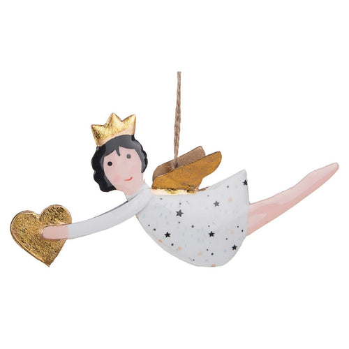 Pendaglio angelo Shelly per albero di Natale in metallo color bianco Casa e cucina/Decorazioni per interni/Addobbi e decorazioni per ricorrenze/Decorazioni natalizie/Addobbi e decorazioni/Ciondoli e pendenti MagiediNatale.it - Altamura, Commerciovirtuoso.it