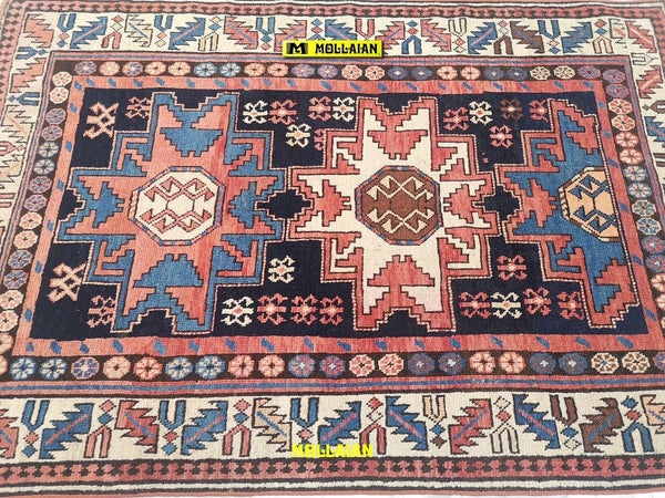 Tappeto Kazak Lesghi Antico Caucasico - Marca Kazak Old, Riferimento 0280