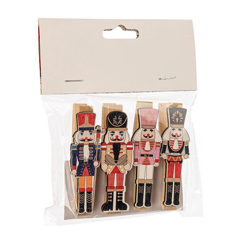 Molletta segnaposto per tavola Natalizia Schiaccianoci per Bigliettini 4 Pezzi Casa e cucina/Decorazioni per interni/Addobbi e decorazioni per ricorrenze/Decorazioni natalizie/Oggettistica MagiediNatale.it - Altamura, Commerciovirtuoso.it