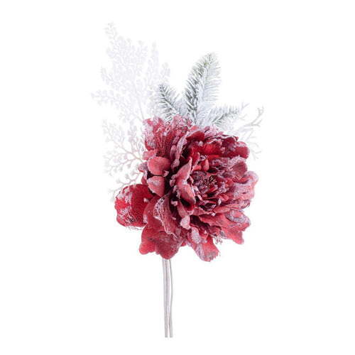 Fiore decorativo Ginny innevato color Rosso per interni ed esterni h 52 cm Casa e cucina/Decorazioni per interni/Addobbi e decorazioni per ricorrenze/Decorazioni natalizie/Ghirlande e corone MagiediNatale.it - Altamura, Commerciovirtuoso.it