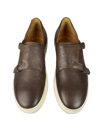Scarpa uomo Doucal's - Sneaker in pelle doppia fibbia  - Colore Marrone Moda/Uomo/Scarpe/Sneaker e scarpe sportive/Sneaker casual Couture - Sestu, Commerciovirtuoso.it