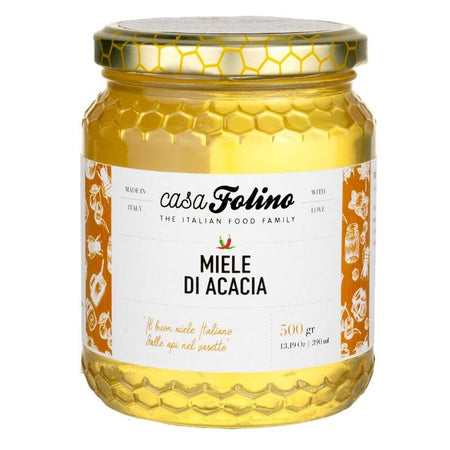 Miele Di Acacia Naturale Calabrese 500 Gr Casafolino Miele Artigianale in Vasetto Alimentari e cura della casa/Marmellate miele e creme spalmabili/Miele CasaFolino - Lamezia Terme, Commerciovirtuoso.it