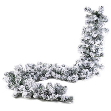 Festone "Carey" innevato 270 cm in PP+PVC+Flock, Boa Natalizia, Ghirlanda da esterno Casa e cucina/Decorazioni per interni/Addobbi e decorazioni per ricorrenze/Decorazioni natalizie/Orpelli e festoni MagiediNatale.it - Altamura, Commerciovirtuoso.it