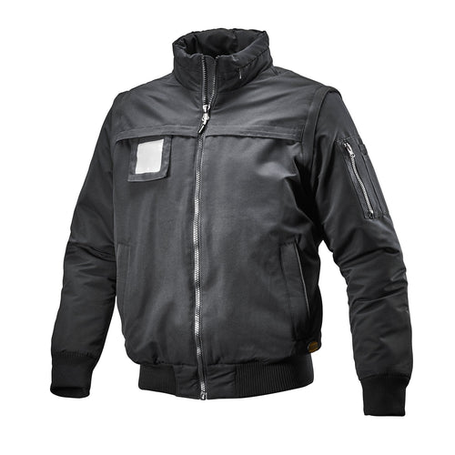 Giubbino bomber D-Swat nero giaccone da lavoro invernale idrorepellente Fai da te/Sicurezza e protezione/Attrezzature per sicurezza sul lavoro/Abbigliamento La Zappa - Altamura, Commerciovirtuoso.it