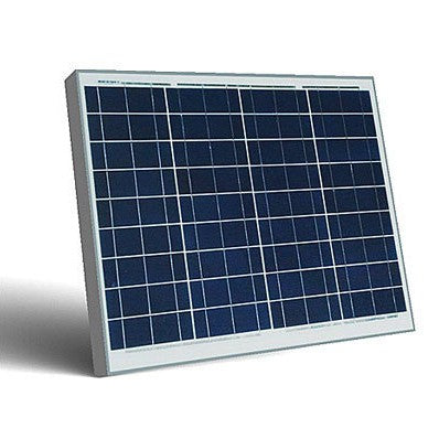 50W Pannello Solare Modulo Fotovoltaico 12V CELLE SILICIO PINZE BATTERIA