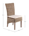 Poltrona Luzia con struttura in mogano, intreccio in kubu, cuscino sfoderabile Giardino e giardinaggio/Arredamento da giardino e accessori/Sedie/Sedie per tavolo da giardino Decor Space - Altamura, Commerciovirtuoso.it