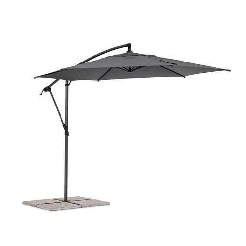 Ombrellone a braccio laterale Tropea con struttura in acciaio da 3 metri, per esterno Giardino e giardinaggio/Arredamento da giardino e accessori/Ombrelloni tende e tettucci parasole/Ombrelloni Decor Space - Altamura, Commerciovirtuoso.it