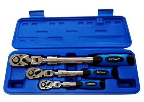 SET 3 CRICCHETTI 1/2 3/8 1/4 REVERSIBILE ALLUNGABILE TELESCOPICO CHIAVE GROWE Fai da te/Utensili elettrici e a mano/Utensili a mano/Chiavi e chiavi inglesi/Chiavi a bussola Trade Shop italia - Napoli, Commerciovirtuoso.it