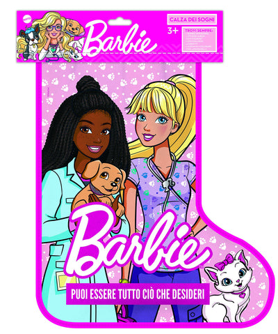 Barbie - Barbie Calza Dei Sogni 2023, Calza Della Befana Dedicata Ai Cuccioli, 1 Stetoscopio, 4 Cerotti, Giocattolo Per Bambini 3+ Anni, Hpb61 Mattel