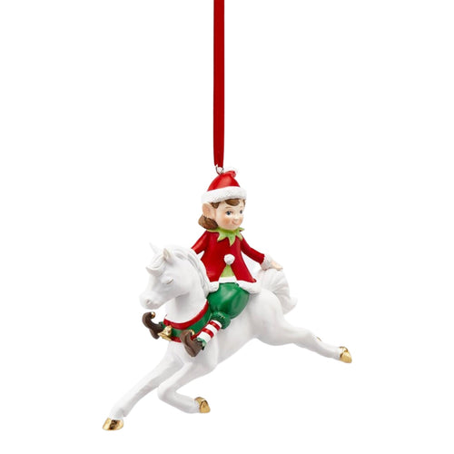 Pendaglio per albero di Natale Elfi a cavallo appendibili, in poliresina, da 11 cm Casa e cucina/Decorazioni per interni/Addobbi e decorazioni per ricorrenze/Decorazioni natalizie/Addobbi e decorazioni/Ciondoli e pendenti MagiediNatale.it - Altamura, Commerciovirtuoso.it