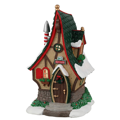 Decorazione N. 4 Elf Lane per Villaggio di Natale e presepe, in Resina da h 9 cm Casa e cucina/Decorazioni per interni/Addobbi e decorazioni per ricorrenze/Decorazioni natalizie/Oggettistica MagiediNatale.it - Altamura, Commerciovirtuoso.it