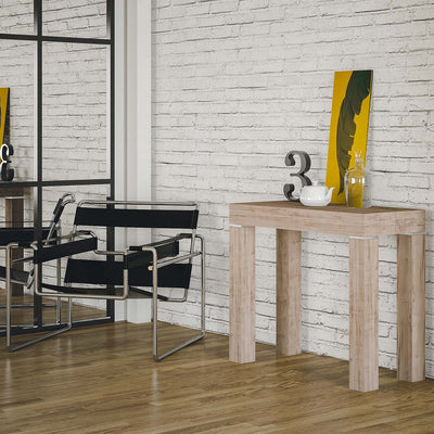 Tavolo consolle Reggio Emilia allungabile in legno per sala da pranzo Casa e cucina/Arredamento/Studio/Mobiletti e credenze/Credenze Decor Space - Altamura, Commerciovirtuoso.it