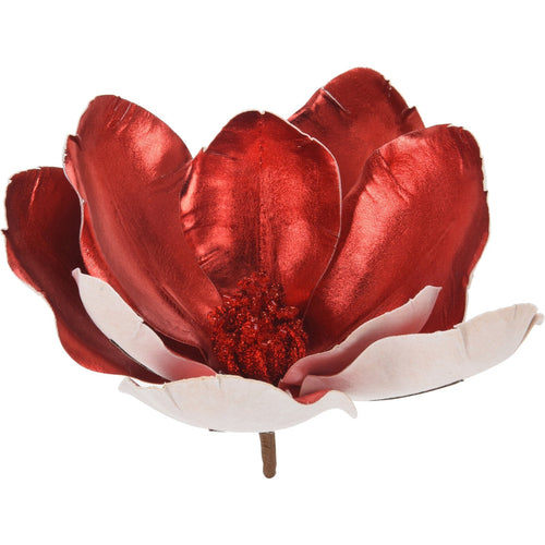 Fiore artificiale decorativo Magnolia con clip, per interno ed albero di Natale, da 22 cm Casa e cucina/Decorazioni per interni/Addobbi e decorazioni per ricorrenze/Decorazioni natalizie/Ghirlande e corone MagiediNatale.it - Altamura, Commerciovirtuoso.it
