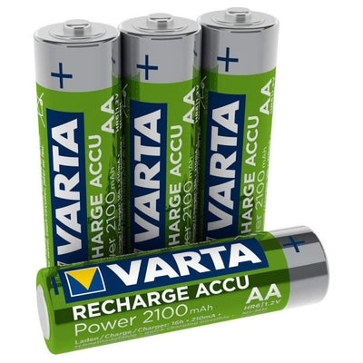 2 Pile Varta Stilo Batterie Aa Alkaline Ricaricabili 2100mah Nimh Hr6 1.2v Accu