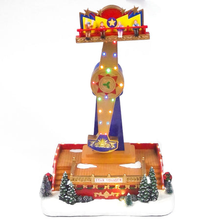 Giostra "Ferris shooting "per villaggio di Natale con carosello e personaggi h 42 cm Casa e cucina/Decorazioni per interni/Addobbi e decorazioni per ricorrenze/Decorazioni natalizie/Oggettistica MagiediNatale.it - Altamura, Commerciovirtuoso.it