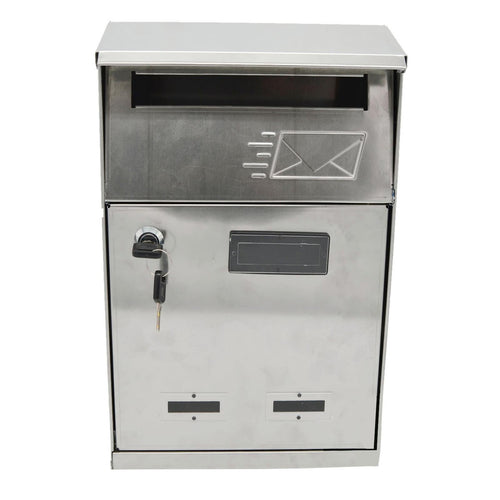Cassetta postale in Acciaio Inox h 32 cm montaggio a parete Made in Italy Fai da te/Ferramenta/Cassette della posta e accessori/Cassette postali con fissaggio a parete La Zappa - Altamura, Commerciovirtuoso.it