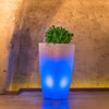 Vaso luminoso Stilo Square Bright decorazione con led per esterno Made in Italy Giardino e giardinaggio/Attrezzi da giardino e attrezzature per l'irrigazione/Vasi e accessori per piante/Fioriere Decor Space - Altamura, Commerciovirtuoso.it